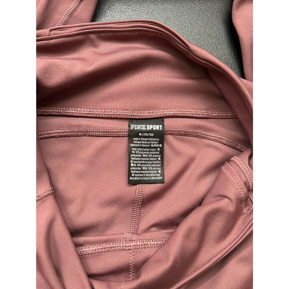 PINK Victoria's Secret Ultimate Mesh High Waist Leggings sz Medium Mauve PinkD45 - Picture 5 of 8